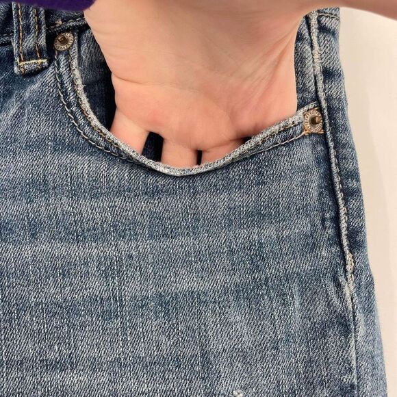 Vintage American Eagle Outfitters Women's Favorite Boyfriend Jeans Blue Size 6 - Picture 7 of 12